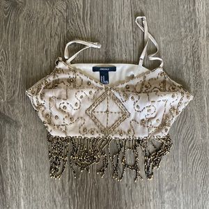 Forever 21 beaded crop top